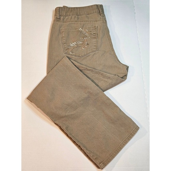 LEE CLASSIC Denim - Lee Classic Fit 90s Tan Etched Deco Pocket - Size 12